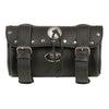 Double Strap Rivet & Concho Tool Bag w/ Quick Release (10X4.5X3.25) - HighwayLeather