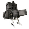 Large Four Piece Studded PVC Touring Pack w/ Barrel Bag (15.5X13X10) - HighwayLeather