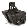 Medium Braided Zip-Off PVC Throw Over Saddle Bag w/ Bonus Pocket (12X9X6X17.5) - HighwayLeather