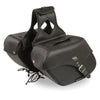 Medium Zip-Off Single Strap PVC Throw Over Saddle Bag (12X9X6X17.5) - HighwayLeather