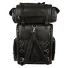 Extra Large Two Piece PVC Touring Pack w/ Reflective Piping (14X17X7) - HighwayLeather