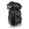 Extra Large Two Piece PVC Touring Pack w/ Reflective Piping (14X17X7) - HighwayLeather