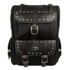 Extra Large Two Piece Studded Nylon Touring Pack (15X21X10) - HighwayLeather