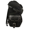 Extra Large Two Piece Studded Nylon Touring Pack (15X21X10) - HighwayLeather