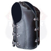 Heavy Metal Rocker Braid Waistcoat Motorcycle Vest SKU # HL11751 - HighwayLeather