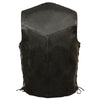 Men's Classic Side Lace Biker Vest - HighwayLeather