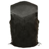Men's Classic Side Lace Biker Vest - HighwayLeather