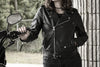 Women's Rock Star Classic Motorcycle Jacket - HighwayLeather