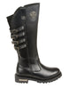 Milwaukee Leather Women's Tall Boots with Buckle Detail - HighwayLeather
