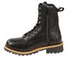 Milwaukee Leather Men's Classic Boots with Side Zip Closure - HighwayLeather