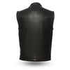 Men's Hotshot Motorcycle Leather Vest - HighwayLeather