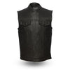 Men's Hotshot Motorcycle Leather Vest - HighwayLeather