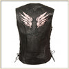 Pink Wing Women Vest - HighwayLeather