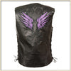 Purple Wing Women Vest - HighwayLeather