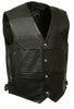 Men's Deep Pocket Vest w/ Side Buckle - HighwayLeather