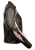 Pink Angel Wings Women Leather Jacke - HighwayLeather