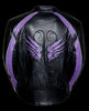 Purple Angel Wings Women Leather Jacket - HighwayLeather