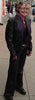 Purple Reflective Tribal Eagle Embroidery leather jacket - Reflective - HighwayLeather