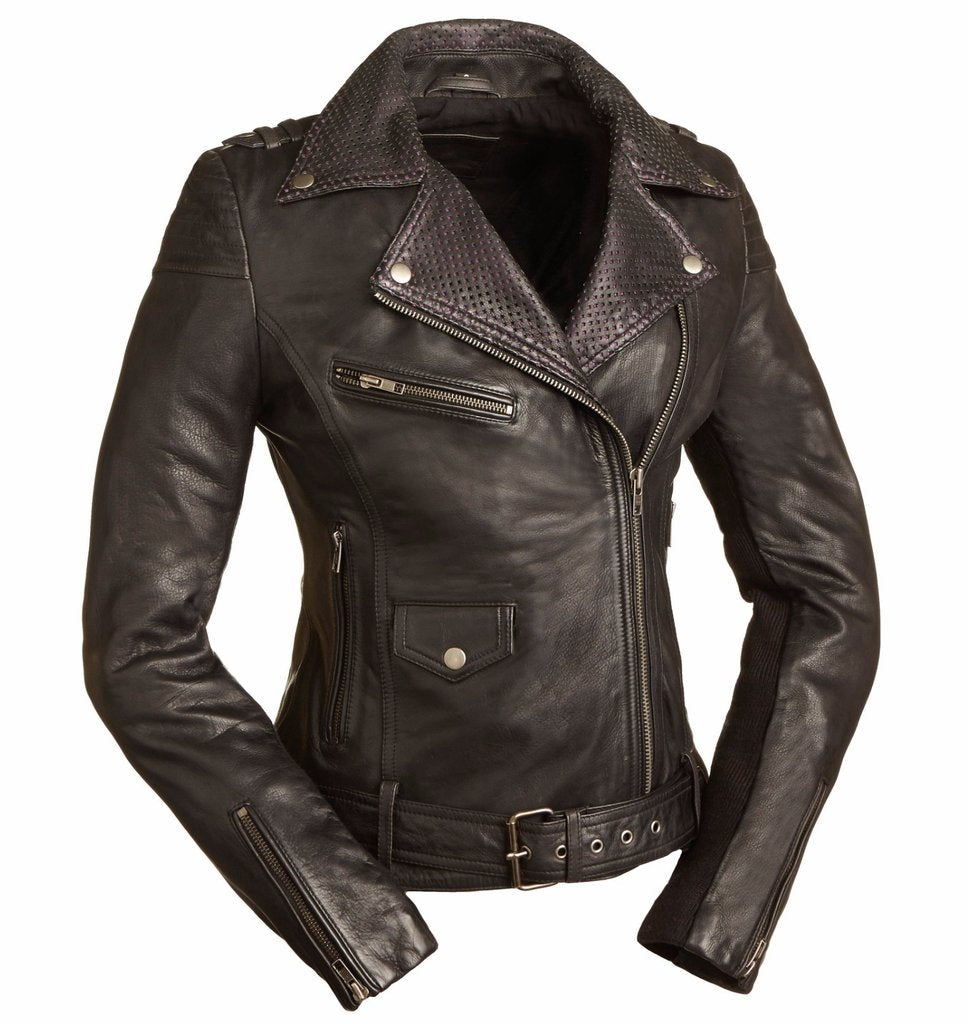 New The Iris Ladies Leather Motorcycle Jacket - HighwayLeather