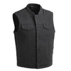 MEN'S MOTORCYCLE TWILL VEST - HighwayLeather