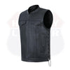 SOA Men's Leather Vest Anarchy Motorcycle Club Concealed Carry Side Lace 685SPT - HighwayLeather