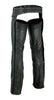 Hip Hugger Leather Chaps Studded Detailing Women Style - HighwayLeather