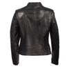 Woman's Zip Front Stand Up Collar Scuba Jacket - HighwayLeather