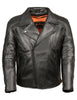 Leather King Men's Denim Vented Antique Brass Hardware Jacket - HighwayLeather