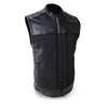 The Hideout Men's Leather & Textile Vest - HighwayLeather