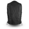 The Top Biller Men's 10-Pocket Leather Vest - HighwayLeather