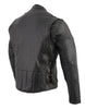 Vented racer leather motorcycle jacket - HighwayLeather