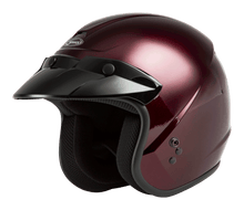 GMax GM35 Solid Fully Dressed Black Half Helmet - HighwayLeather