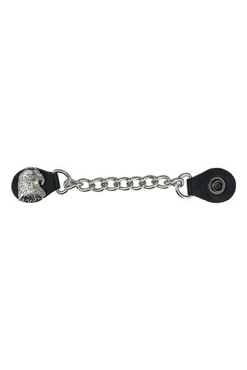 Hair Glove VE-Men Eagle-08624 vest extenders shown in a close-up image, highlighting the adjustable hooks and fabric detail.