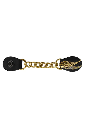 Hair Glove VE-Women Angel Wings vest extender with gem accents, 6.5-inch length, featuring decorative angel wing design.