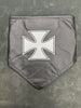 TRIANGLE SCARF BANDANA-HL80162-IC : BLACK - HighwayLeather