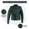 HL10200 Classic MC Leather Jacket with Plain sides - HighwayLeather