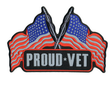 PATCH REFLCTIVE PROUD VET 10"-PPB1118 : 10W 7H - HighwayLeather