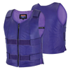 Women’s Passionate Purple Tactical Style Leather Motorcycle Club Vest | HL14945Purple