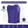 Women’s Passionate Purple Tactical Style Leather Motorcycle Club Vest | HL14945Purple