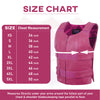 Women’s Hot Pink Tactical Style Leather Biker Club Vest | HL14945HOT PINK
