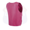Women’s Hot Pink Tactical Style Leather Biker Club Vest | HL14945HOT PINK
