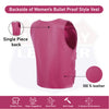 Women’s Hot Pink Tactical Style Leather Biker Club Vest | HL14945HOT PINK
