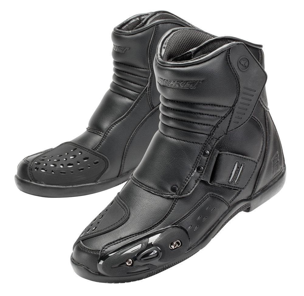 Joe Rocket Men's RAZOR Black Leather Boots 13 - HighwayLeather