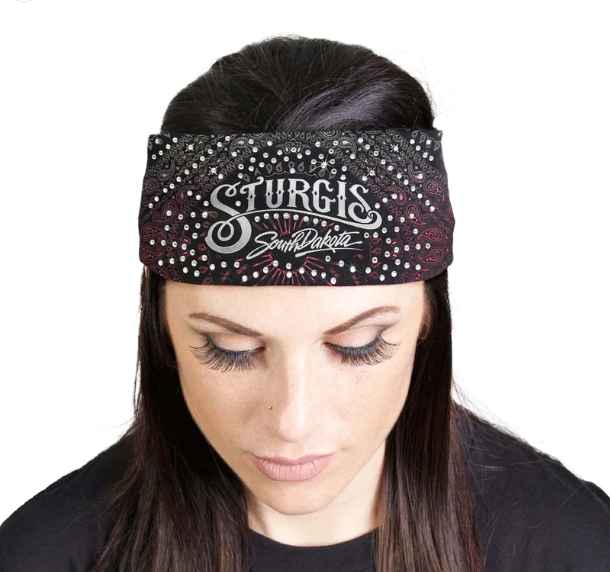 Milwaukee Leather MLA8009 classic lycra jersey headband, stretchy and comfortable for casual or athletic wear.