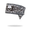 Hot Leathers RWA1005 Bad Scratch Road Wrap bandana headband with rugged, distressed design and adjustable fit for motorcycle riding.