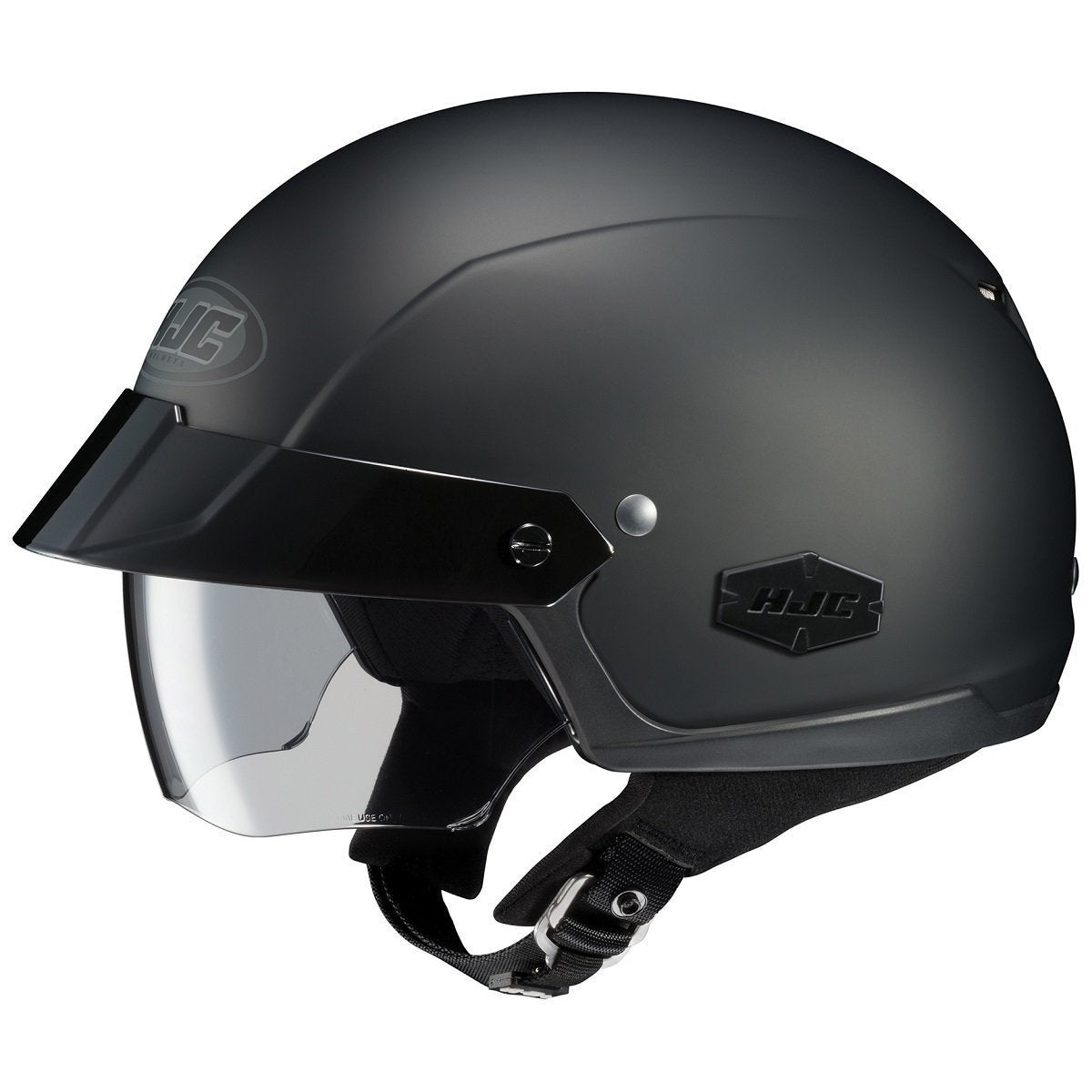 HJC IS-Cruiser Matte Black Half Helmet LG - HighwayLeather