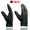 SH820 Men's 'White Flames' Leather Cruising Gloves with Gel Palm