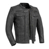 Black FIM263CDMZ | Raider - Men's Motorcycle Leather Jacket - Black - HighwayLeather