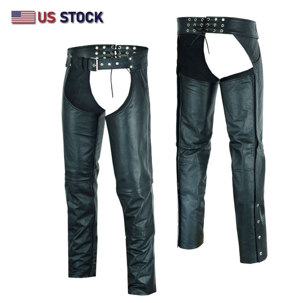HL12836 Classic Leather Chap Design with Jean Pocket Style– HighwayLeather