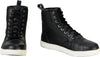 Milwaukee Leather men's waterproof black and white reinforced street riding boots with ankle support.